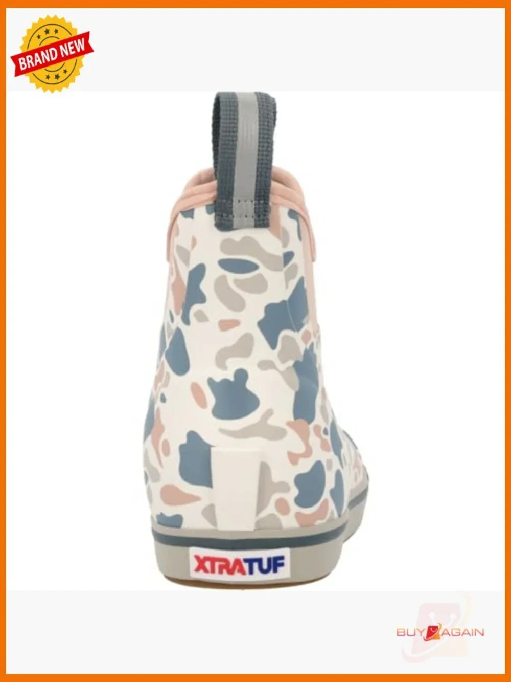 Waterproof Slip-Resistant Ankle Deck Boots with Pull-On Tabs